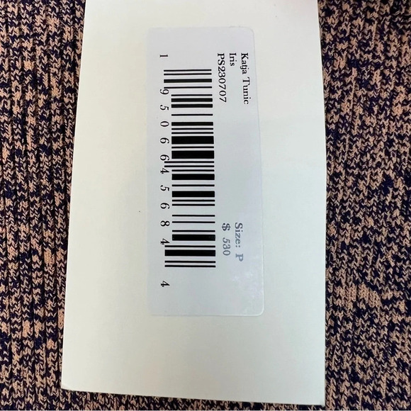 Ulla Johnson Katja Ribbed Ruffle Trim Long Sleeve Tunic Knit Top Iris XS Boho - Picture 7 of 7